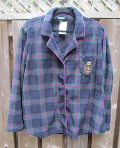 RALPH LAUREN CHECK FLANNEL PJ TOP, SIZE LARGE, REDUCED - Picture 1 of 1