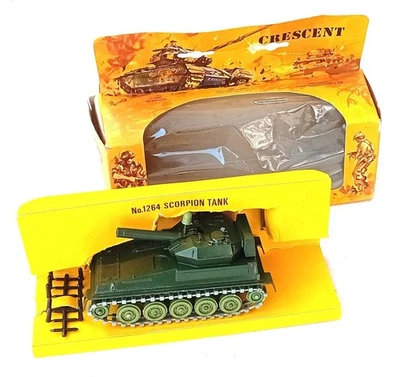 Crescent Toys SCORPION RECOGNISANCE TANK 1:32 Scale Vintage Diecast No.1264 - Image 1 of 4