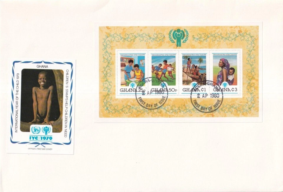 SA32h Ghana 1979 International Year of Child FDC. - Image 1 of 1