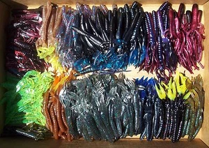 24ct ASSORTED SOFT PLASTIC 3" & 4" CRAWS Bass Fishing Baits Crawfish Lures - Picture 1 of 5