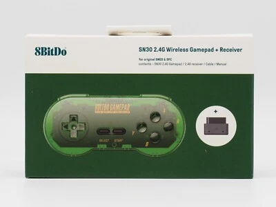 8Bitdo SN30 Controller grün für Nintendo SNES und Analouge Super Nt NEU & OVP - Bild 1 von 2