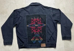 PENDLETON Authentic 1990's Vintage Native Denim Jacket Size XL from Japan - Picture 1 of 13