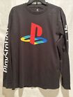 Tailgate PlayStation Gray Long-Sleeve Shirt, Adult Large. Japanese Text. Logo.