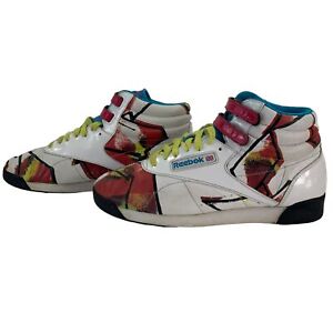Vintage Reebok Freestyle Graffiti Collectors Women's Trainers Shoes Used | UK 6