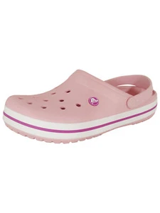 Zapatos zuecos de banda de cocodrilo unisex, rosa perla/orquídea salvaje - Imagen 1 de 3
