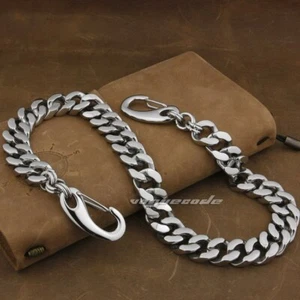 Stainless Steel Huge Heavy KeyChain Biker Wallet Chain Punk Accessory 5D006WC2A - Picture 1 of 18