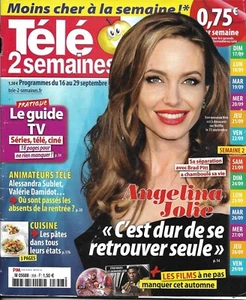 TELE 2 SEMAINES n°358 16/09/2017  Angelina Jolie/ Mireille Darc/ JO 1924/ Héros  - Imagen 1 de 1
