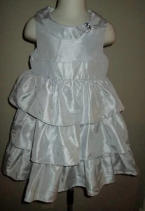 Gymboree Toddler SILVER GRAY Occasion DRESS 4T Ruffles HOLIDAY Sleeveless PARTY - Picture 1 of 2