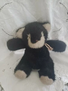 Vintage 1986 Moonbeam Ashley Toys Bear10" Black/Beige Plush Stuffed Animal - Picture 1 of 5
