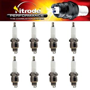 Nitrode Premium Car Spark Plugs for Iso 69-74 Lele Set of 8 - SP-NP28