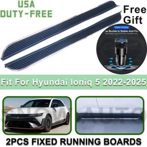 Fits For Hyundai Ioniq 5 2022-2025 Fixed Running Boards Side Steps+CAR CHARGER - Bild 1 von 13