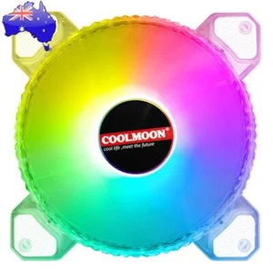 12cm 4Pin 12V Cooling Fan Desktop Chassis CPU PWM ARGB AURA Cooler - Afbeelding 1 van 12