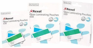 Rexel Gloss Clear Laminating Pouch for Credit Card, 2X125 Micron, 54Mm X 86Mm... - Picture 1 of 12