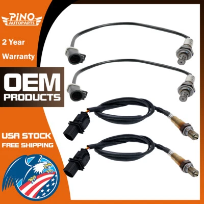 Sensores de oxígeno aguas arriba y aguas abajo 4 piezas para Ford Flex Taurus Lincoln MKS MKT 2010 3,5 L Foto 1 de 4