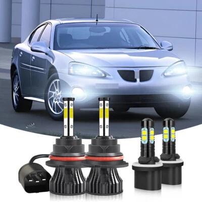 Para Para Para Pontiac Grand Prix 1997-2003 6000K Faro LED + Bombillas antiniebla 4PC - Imagem 1 de 4