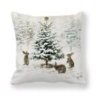 New Year Pillow Covers 45x45cm Christmas Pillow Cases Cushion Cover Peach Skin