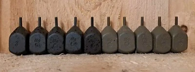 10 × Korda Square Pear Inline Bleie - 3.0 oz 85 g - Karpfenangeln Leads Carp TOP - Bild 1 von 3