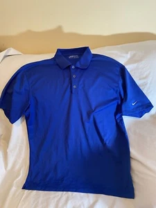 Nike Golf Men’s Size XL Blue Dry Hit Polo Shirt - Picture 1 of 4