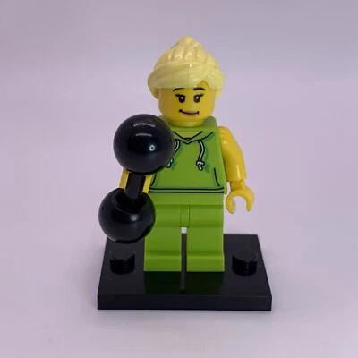 Lego минифигурка ребенка девочки TWN308 культурист лайм зеленый толстовка зеленые брюки - Изображение 1 из 4