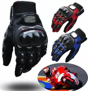 Motorcycle Full Finger Gloves Motorbike Motocross Bike Pro-Biker Racing Gloves - Foto 1 di 18