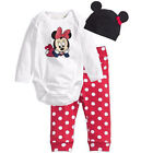 Baby Kid Girls Mickey Minnie Mouse Long Sleeve Outfit Loungewear Tracksuit Set'