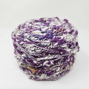 Yarn Cotton Blend France Knitting Purple White 5oz YRH - Picture 1 of 8