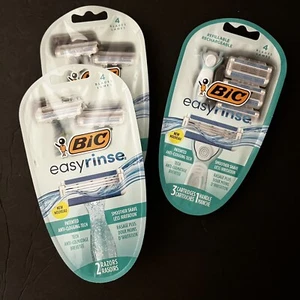 BIC Easyrinse Rasierer - 4 Klingen - 3 Kartuschen 1 Griff und 4 Rasierer Konvolut - Bild 1 von 1