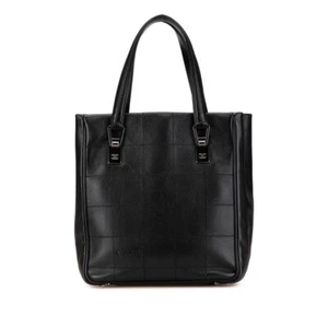 CHANEL Chocolate bar COCO Mark Tote Bag Women 【Used】 - Picture 1 of 10