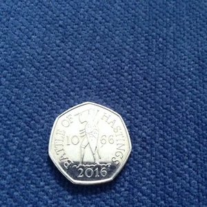 2016 Battle Of Hastings 1066 50p Fifty Pence Münze Sammler Verkauf - Bild 1 von 5