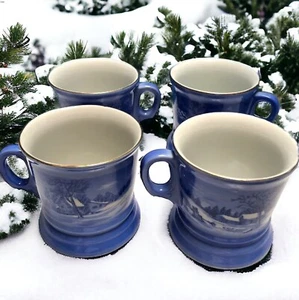 Posten 4 Currier und Ives "Old Homestead in Winter" Tassen/Tassen Set Made in Japan - Bild 1 von 10