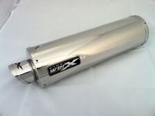 Honda CB 500 1998 1999 2000 2001 02 Stainless Steel Round Exhaust Can, Silencer