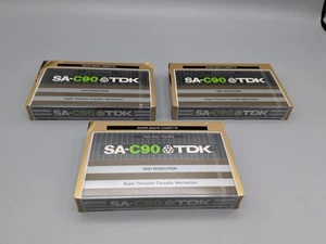 TDK SA-C90 2x Tape Kassette 90 min. Super Precision Japan 1979 / 3 Stück  - Bild 1 von 5