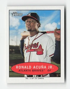 Ronald Acuna Jr. 2020 Topps Heritage 1971 Bazooka Numbered Test Atlanta Braves - Picture 1 of 2