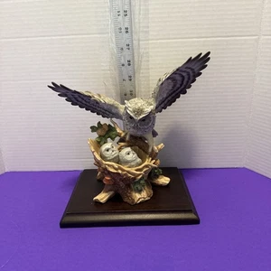 HOME INTERIORS GUFO E GUFO 1993 ALI RIPARO #1391 CAPOLAVORO PORCELLANA  - Foto 1 di 9