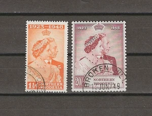 NORTHERN RHODESIA 1948 SG 48/49 USED - Picture 1 of 1