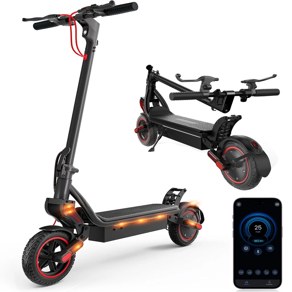 Electric Scooter 9.3" Dual Off-road Tires 750W 14Ah Folding Commuting E-Scooter - Image 1 of 4