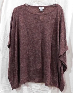 NWT - Ms. Batwing Boxy Pullover Tee Shirt from Old Navy - Red Heather - Sz M/L - Picture 1 of 1