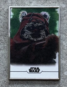 Wicket Warrick 2020 Star Wars Stellar Reproduction Sketch Draper /100 #12 - Picture 1 of 6