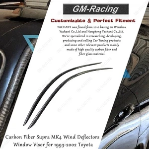 Carbon Fiber Supra MK4 Wind Deflectors Window Visor for 1993-2002 Toyota - Picture 1 of 8