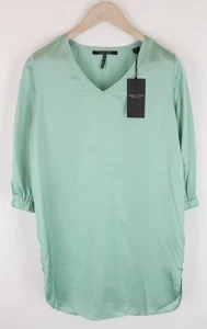 Maison Scotch Mint Green V-Neck S 3/4 Sleeve Tunic Women Casual - Picture 1 of 9