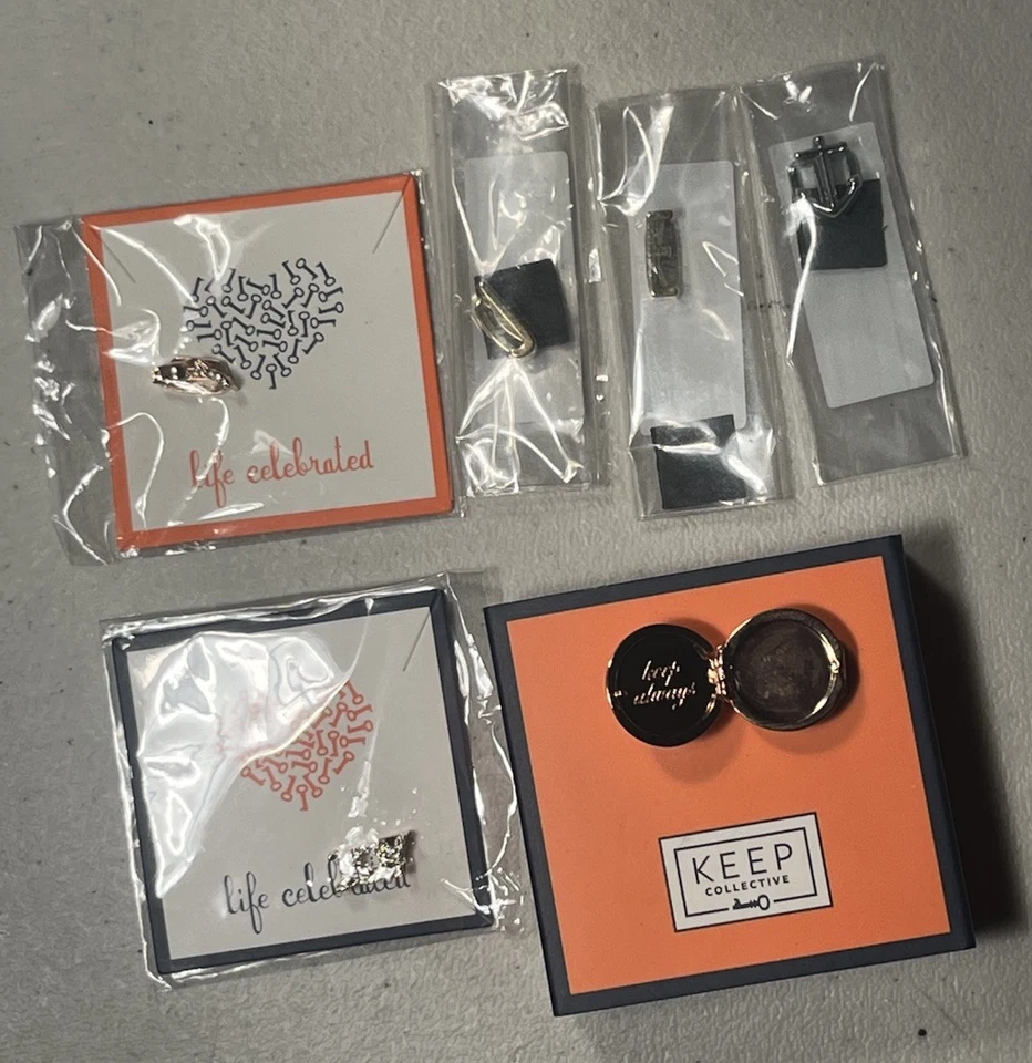 KEEP коллективный браслет подвески 6 изделий лот золото и серебро медальон, якорь - Изображение 1 из 4