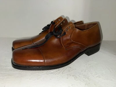 Vtg Weyenberg Mossagic 11 1/2 EEE Silk Label Air Cushioned Leather Dress Shoes - Image 1 of 4
