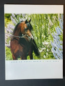 Arabian Horse World Magazine July 2003 Vol 43 No 10 Pershahn El Jamaal Stallion - Picture 1 of 19