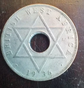 1936 Half Penny British West Africa King Edward VIII - Picture 1 of 2