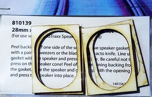 Soundtraxx 40mm x 28.5mm oval gasket kit ideal for oval speaker P.N. 810078 - Picture 1 of 2