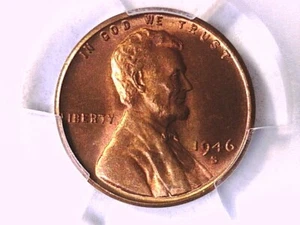 1946 S Lincoln Wheat Cent Penny PCGS MS 66 RD 39408247 - Picture 1 of 3