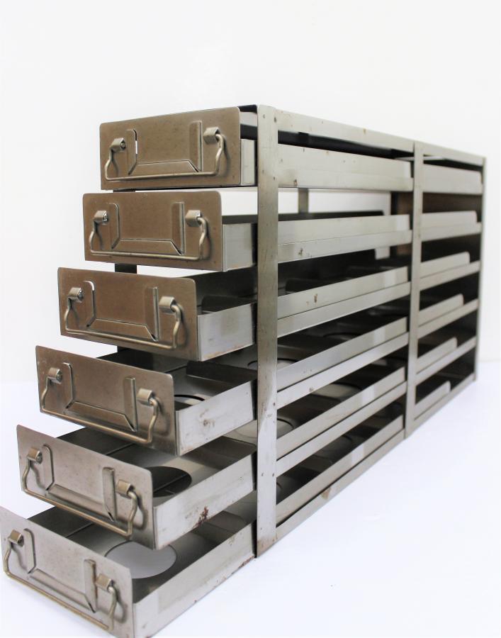 Argos Technologies Stainless Steel Freezer drawer rack 2'' 6tall 4deep, 24 boxes