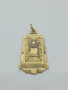 Salutatorian Charm 12k Gold Plättchen / Füllung - Bild 1 von 2