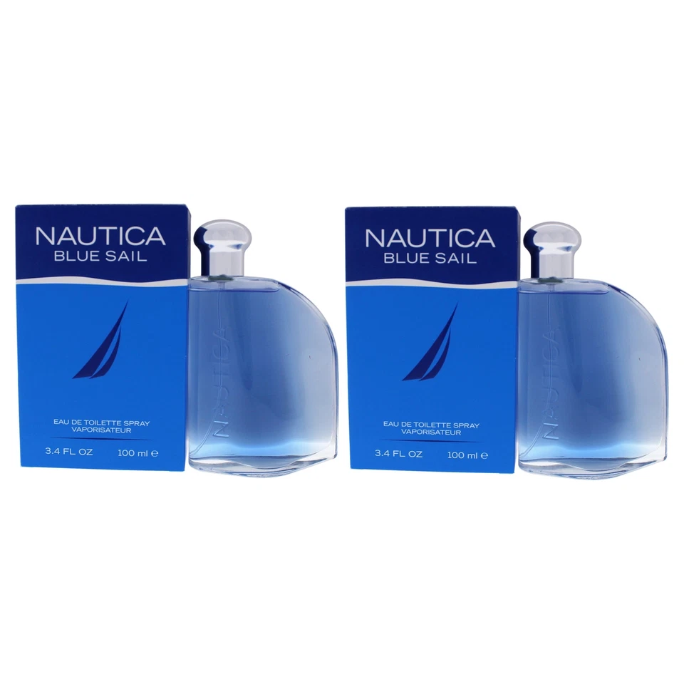 Blue Sail de Nautica para hombre - 3,4 OZ eau de parfum spray - Paquete de 2 Foto 1 de 1