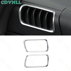 For Porsche Cayenne 2018-2022 Matte Silver L&R AC Air Outlet Vent Cover Trim 2X - Picture 1 of 9